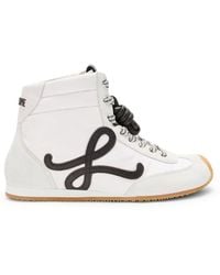Loewe - Sneaker alte ballet runner 2.0 in nylon e pelle di vitello - Lyst