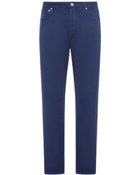 Brunello Cucinelli - Five-Pocket Garment-Dyed Denim Trousers - Lyst