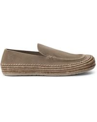 Loewe - X Paula's Ibiza Rio Suede And Raffia Loafers - Lyst