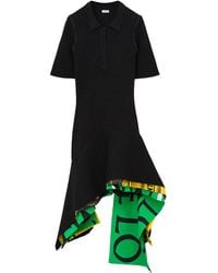 Loewe - Asymmetric Dress With Multi-Layered Hem - Lyst