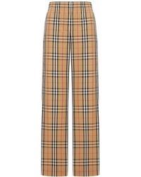 Burberry - Check Elasticated-Waist Trousers - Lyst