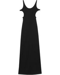 Gucci - Cut-out Ribbed Maxi Dress - Lyst