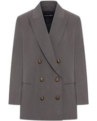 Giorgio Armani - Tailored Double-Breasted Silk Blazer - Lyst
