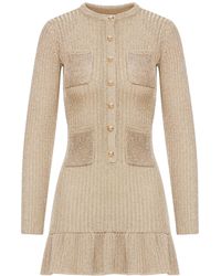 Self-Portrait - Lurex Knit Mini Dress - Lyst