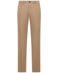 Incotex - Tailored Cotton Trousers - Lyst