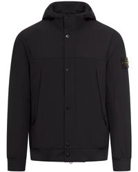 Stone Island - Giacca a vento in light soft shell-r e.dye® technology - Lyst
