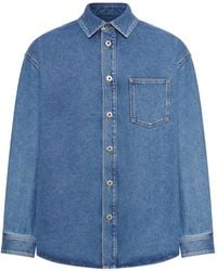 Loewe - Denim Anagram Overshirt - Lyst