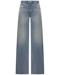 Balenciaga - Organic Cotton Denim Wide-Leg Baggy Trousers - Lyst