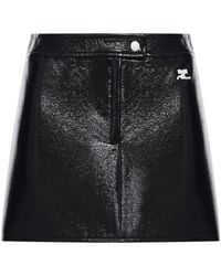 Courreges - Reedition Vinyl Mini Skirt - Lyst