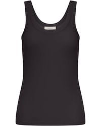 Lemaire - Ribbed Cotton Tank Top - Lyst