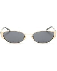 Gucci - Tone Oval Sunglasses - Lyst