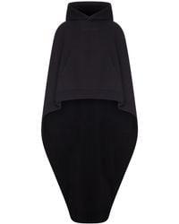 Balenciaga - Oversized Asymmetric Hooded Sweatshirt Cape - Lyst