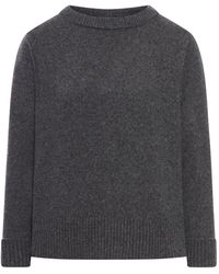 Roberto Collina - Maglione girocollo in misto lana - Lyst