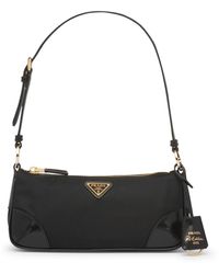 Prada - Re-edition 2002 Shoulder Bag In Re-nylon And Brushed Leather - Lyst