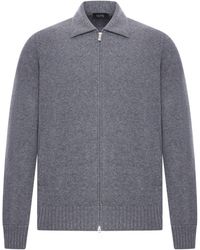 Nome G - Cashmere Jacket With Zip - Lyst