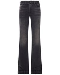 Haikure - Flora Cut Jeans Vintage Effect - Lyst