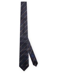 Gucci - Silk Tie With Hook And Gg Cross - Lyst