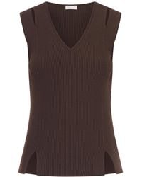 Roberto Collina - Sleeveless Top - Lyst