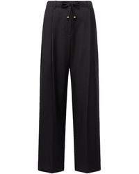 Moncler - Tailored Wool Gabardine Trousers - Lyst
