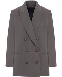Giorgio Armani - Tailored Double-Breasted Silk Blazer - Lyst