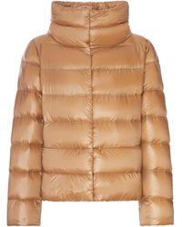Herno - Padded Down Jacket With A Wrap-Around Collar - Lyst