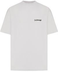 Balenciaga - Medium Fit Masking Tape T-Shirt - Lyst