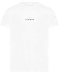 Maison Margiela - Embroidered Upside-Down Logo T-Shirt - Lyst