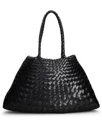 Dragon Diffusion - Borsa santa croce big in pelle intracciata nera - Lyst