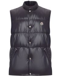 Moncler - Restigo Quilted Vest With Logo Patch - Lyst