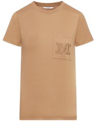 Max Mara - T-shirt in jersey di cotone - Lyst