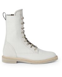 Brunello Cucinelli - Cotton-linen Ankle Boots - Lyst