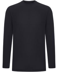 Zanone - Slim Fit Long-Sleeved Ice Cotton T-Shirt - Lyst