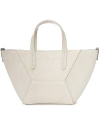 Brunello Cucinelli - Mini Suede Bag With Shoulder Strap - Lyst