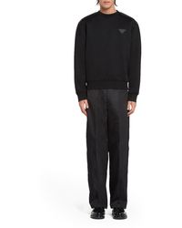 prada double technical jersey sweatshirt