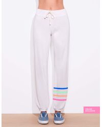 Sundry Rainbow Stripes Basic Sweatpants - Multicolor