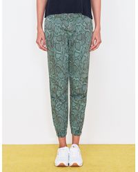 Sundry - Python Cotton Twill Zip Jogger - Lyst
