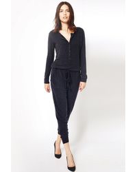 sundry sleeveless knit jumpsuit