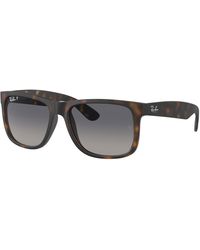 Ray-Ban - Justin Classic Sunglasses Frame Brown Lenses - Lyst