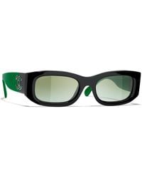 CHANEL - Sunglass Rectangle Sunglasses CH5525 - Lyst
