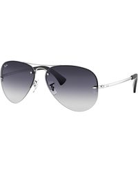 Ray-Ban - Sunglasses Man Rb3449 - Silver Frame Grey Lenses 59-14 - Lyst