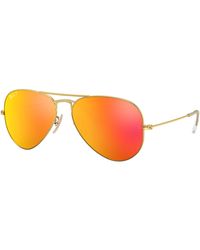 Ray-Ban - Aviator Gradient Sunglasses Frame Brown Lenses Polarized - Lyst