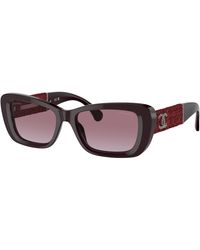 CHANEL - Sunglass Rectangle Sunglasses Ch5514 - Lyst