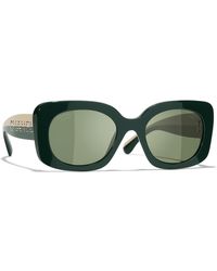 CHANEL - Sunglass Square Sunglasses Ch5563b Ch5563b - Lyst