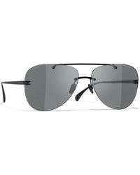 CHANEL - Vrouwelijk Sunglass Pilot Sunglasses Ch4285T - Lyst