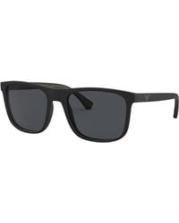 Emporio Armani - Ea4129 Square Sunglasses - Lyst