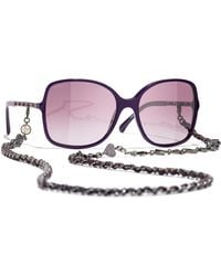 CHANEL - Sunglass Square Sunglasses Ch5210q - Lyst