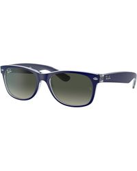 Ray-Ban - New wayfarer color mix lunettes de soleil monture verres gris - Lyst
