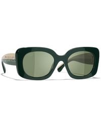 CHANEL - Sunglass Square Sunglasses Ch5563b Ch5563b - Lyst