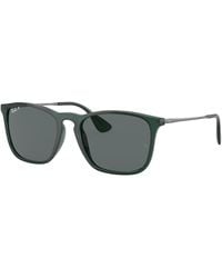 Ray-Ban - Chris Sunglasses Gunmetal Frame Grey Lenses Polarized 54-18 - Lyst