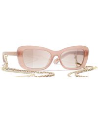 CHANEL - Femme Sunglass Rectangle Sunglasses Ch5553 - Lyst